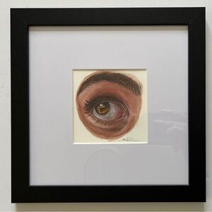 Original Watercolor Painting of a human eye by me (Shannon Perrie/Perriewinkles)